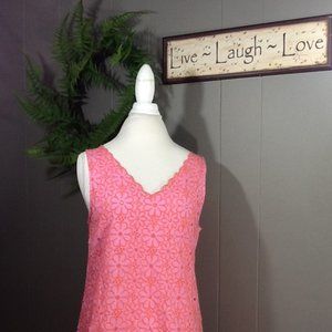 🌞2/25-4/45🌞
 pink eyelet pullover dress/cover-up